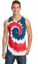 Port & Company® Adult Unisex 5.4-ounce, 100% cotton Tie-Dye Tank Top